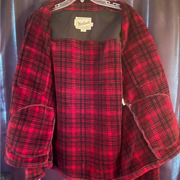 NEVER WORN!! WOOLRICH PLAID XL RUGGED OUTDOOR WEAR FRONT ZIPPER COAT/JACKET. - Picture 2 of 4